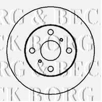 Тормозной диск BORG & BECK BBD4053