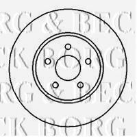 Тормозной диск BORG & BECK BBD4238