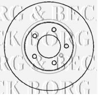 Тормозной диск BORG & BECK BBD4407