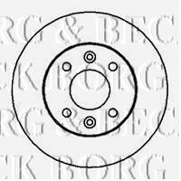 Тормозной диск BORG & BECK BBD4845