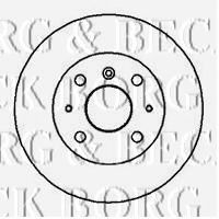 Тормозной диск BORG & BECK BBD5016
