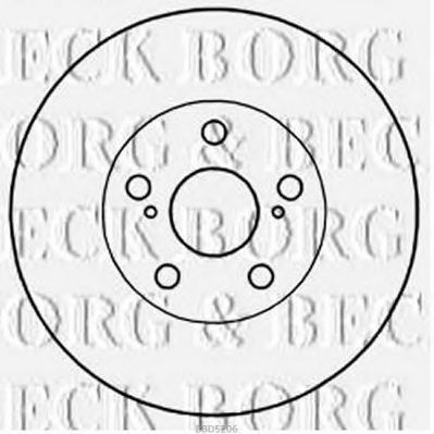 Тормозной диск BORG & BECK BBD5206