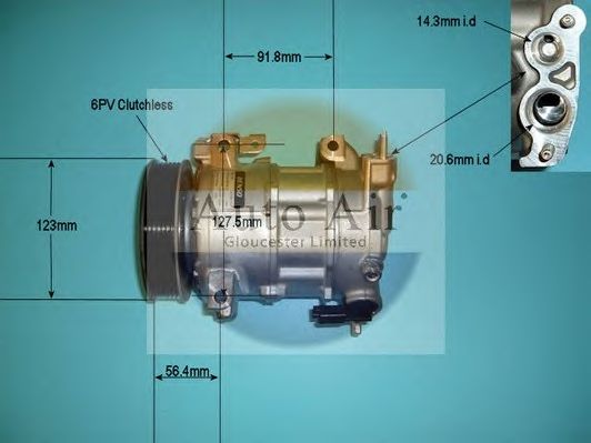 Компрессор, кондиционер AUTO AIR GLOUCESTER 14-9641