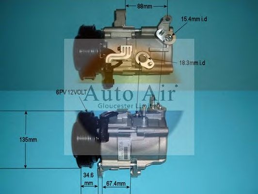 Компрессор, кондиционер AUTO AIR GLOUCESTER 14-4853