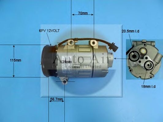 Компрессор, кондиционер AUTO AIR GLOUCESTER 14-1139P