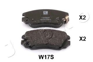 Комплект тормозных колодок, дисковый тормоз JAPKO 50W17