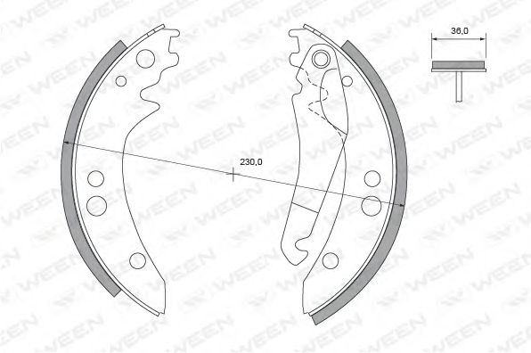 Комплект тормозных колодок WEEN 152-2113