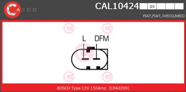 Генератор CASCO CAL10424GS