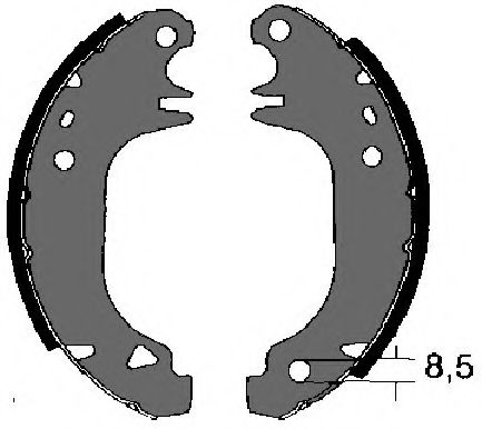 Комплект тормозных колодок VEMA 84290