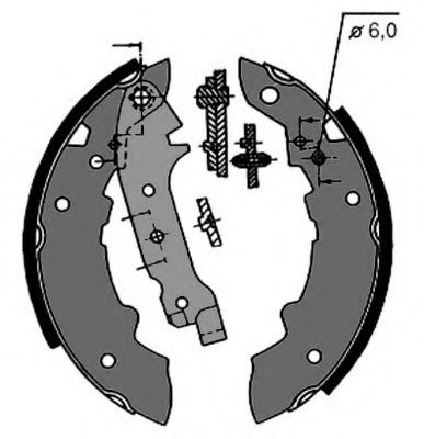 Комплект тормозных колодок VEMA 84447