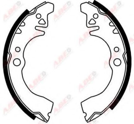 Комплект тормозных колодок ABE C06011ABE