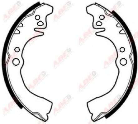 Комплект тормозных колодок ABE C06017ABE
