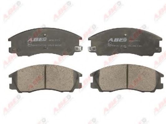 Комплект тормозных колодок, дисковый тормоз ABE C10512ABE