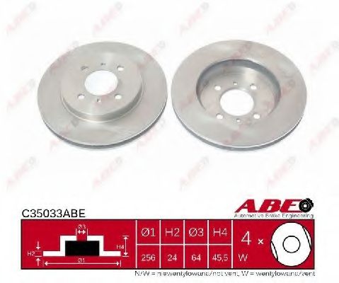 Тормозной диск ABE C35033ABE