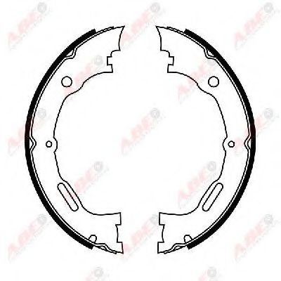 Комплект тормозных колодок, стояночная тормозная система BREMS.-U.KUPPL.TEILE 30501