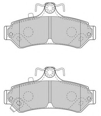 Комплект тормозных колодок, дисковый тормоз WAGNER 25599