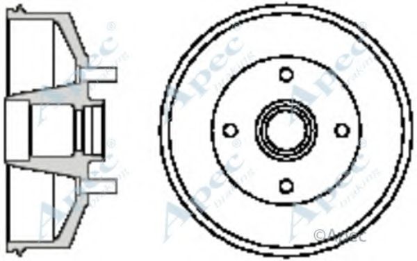 Тормозной барабан APEC braking DRM9514