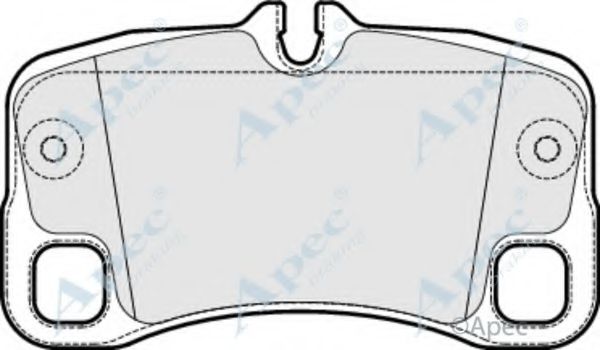 Комплект тормозных колодок, дисковый тормоз APEC braking PAD1679