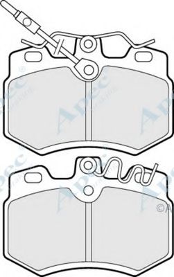Комплект тормозных колодок, дисковый тормоз APEC braking PAD513