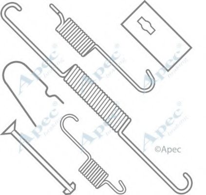 Комплектующие, тормозная колодка APEC braking KIT644