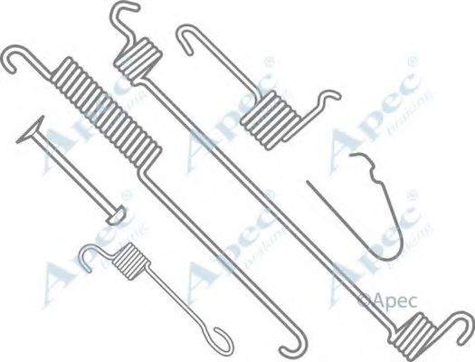 Комплектующие, тормозная колодка APEC braking KIT760