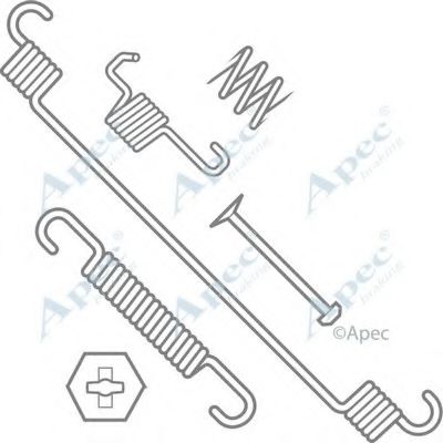 Комплектующие, тормозная колодка APEC braking KIT772