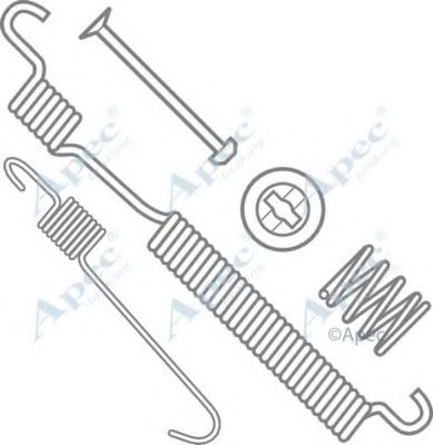 Комплектующие, тормозная колодка APEC braking KIT976