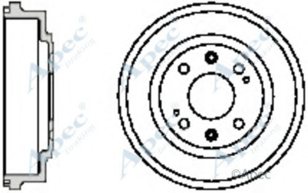 Тормозной барабан APEC braking DRM9140