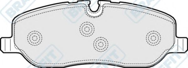Комплект тормозных колодок, дисковый тормоз APEC braking PD3085