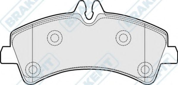 Комплект тормозных колодок, дисковый тормоз APEC braking PD3211