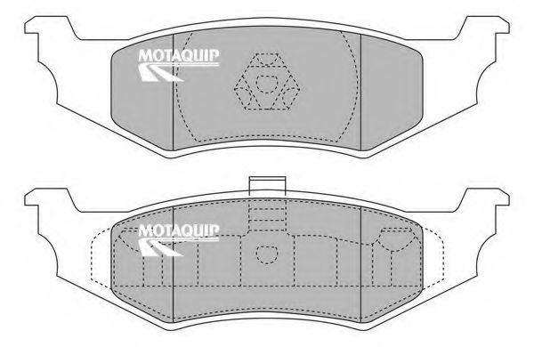 Комплект тормозных колодок, дисковый тормоз MOTAQUIP LVXL990