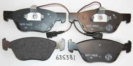 Комплект тормозных колодок, дисковый тормоз ALLIED NIPPON ADB11772