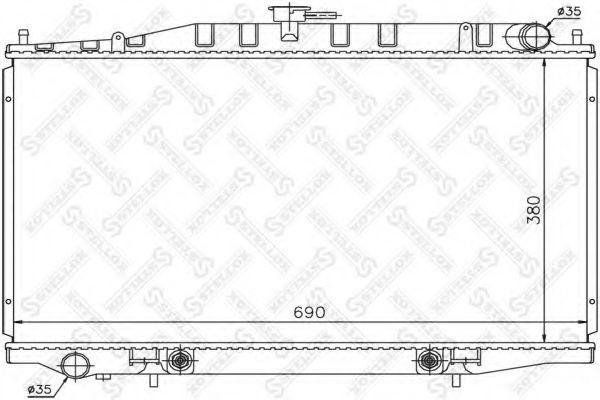 Радиатор, охлаждение двигателя STELLOX 10-26583-SX