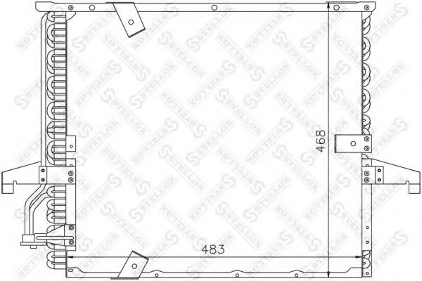 Конденсатор, кондиционер STELLOX 10-45561-SX