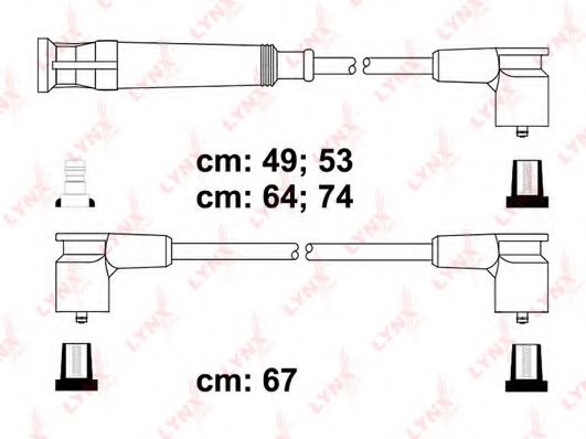 Комплект проводов зажигания LYNXauto SPC1407