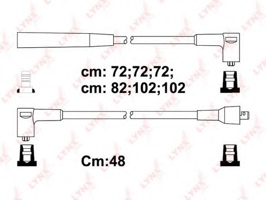 Комплект проводов зажигания LYNXauto SPC6506