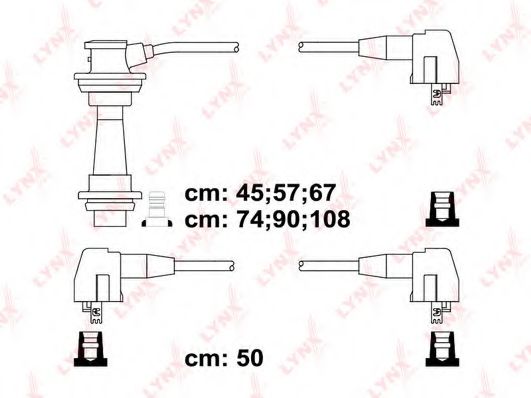 Комплект проводов зажигания LYNXauto SPC7530