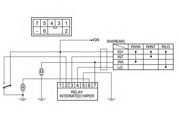 Реле, интервал включения стеклоочистителя NAGARES 03166
