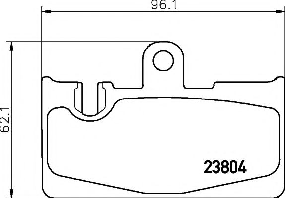 Комплект тормозных колодок, дисковый тормоз HELLA PAGID 8DB 355 011-661