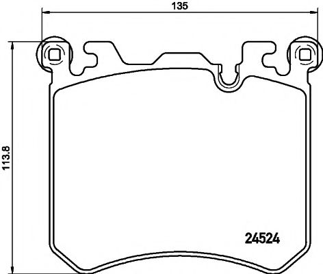 Комплект тормозных колодок, дисковый тормоз HELLA PAGID 8DB 355 020-431