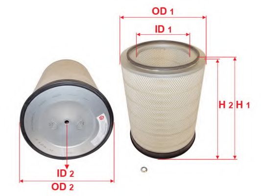 Воздушный фильтр SAKURA  Automotive A-9217