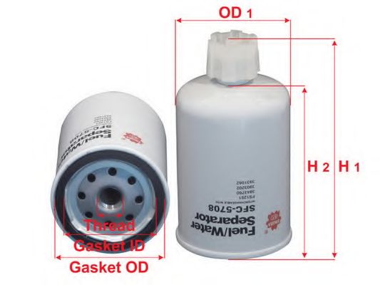 Топливный фильтр SAKURA  Automotive SFC-5708