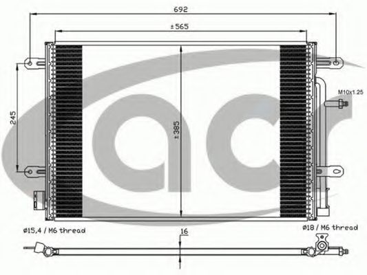 Конденсатор, кондиционер ACR 300603