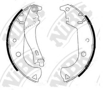 Комплект тормозных колодок NiBK FN0518