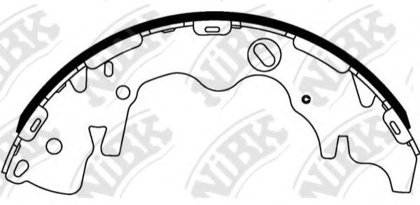 Комплект тормозных колодок NiBK FN11001