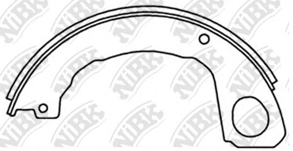 Комплект тормозных колодок, стояночная тормозная система NiBK FN4466