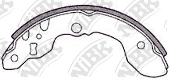 Комплект тормозных колодок NiBK FN9937