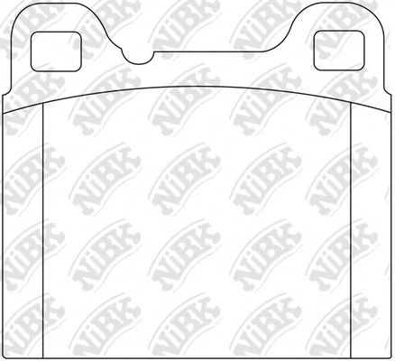 Комплект тормозных колодок, дисковый тормоз NiBK PN0007