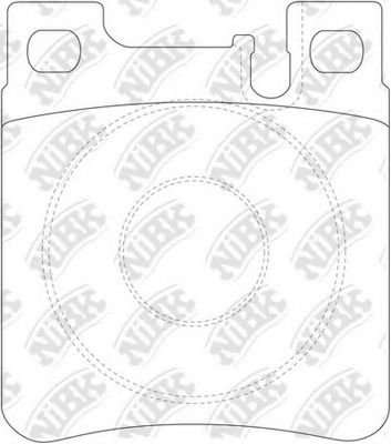Комплект тормозных колодок, дисковый тормоз NiBK PN0030