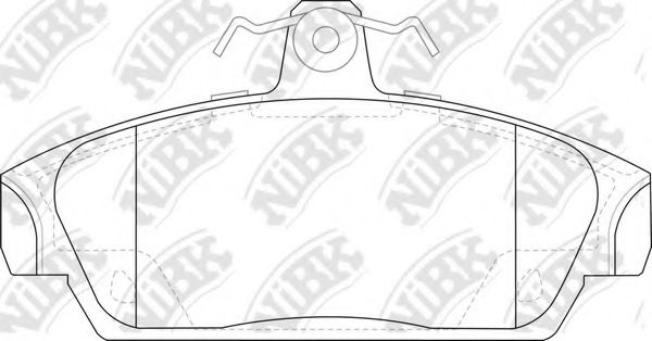 Комплект тормозных колодок, дисковый тормоз NiBK PN0263